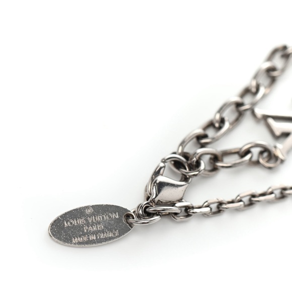 LOUIS VUITTON Swarovski Gamble Bracelet Silver CODE M65231 Authentic - Picture 4 of 9